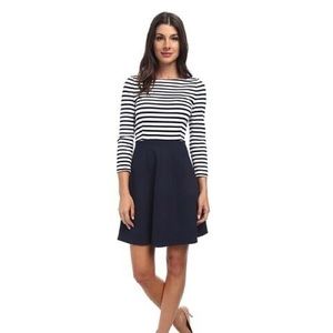 Kate Spade Stripped Navy Dress Size 12